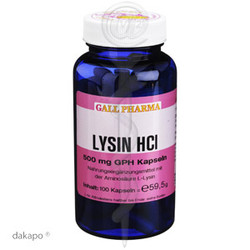 LYSIN HCL 500 mg GPH Kapseln