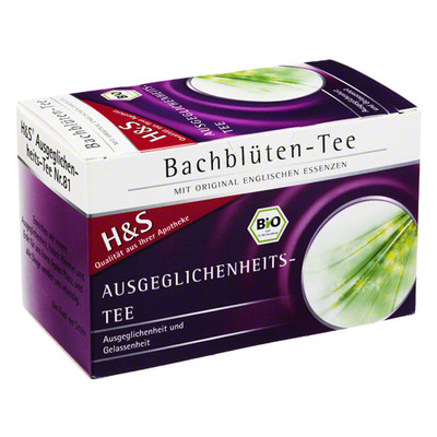 H&S Bachblten Ausgeglichenheits-Tee Filterbeutel